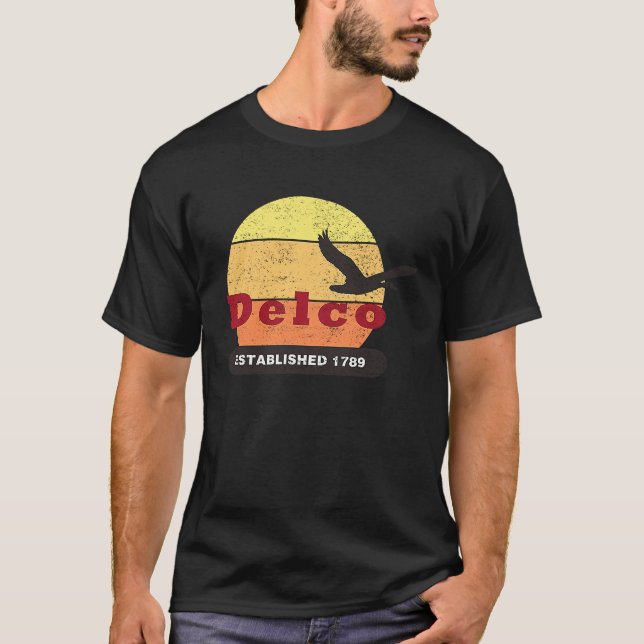 Delco Est 1789 Goose Distress T Shirt (Framsida)