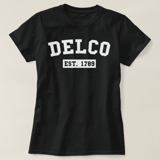 Delco Est. 1789 T Shirt (Design framsida)