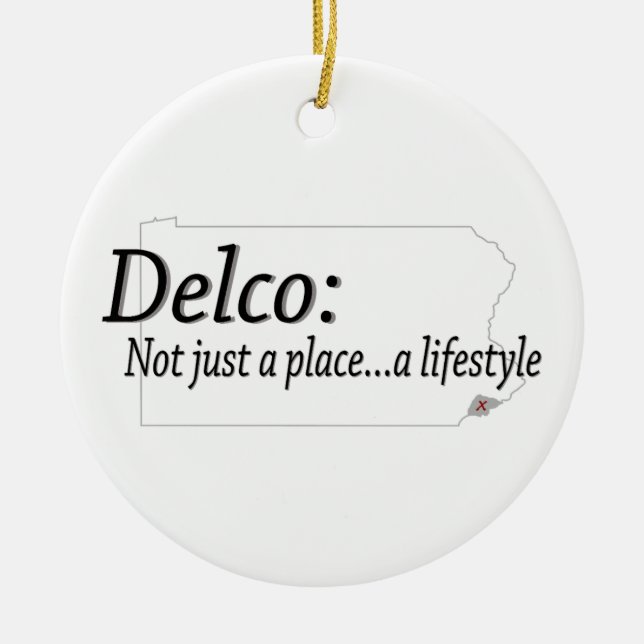 Delco Lifestyle Julgransprydnad Keramik (Framsidan)