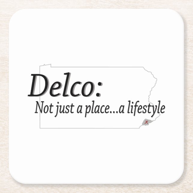 Delco Lifestyle Underlägg Papper Kvadrat (Framsidan)
