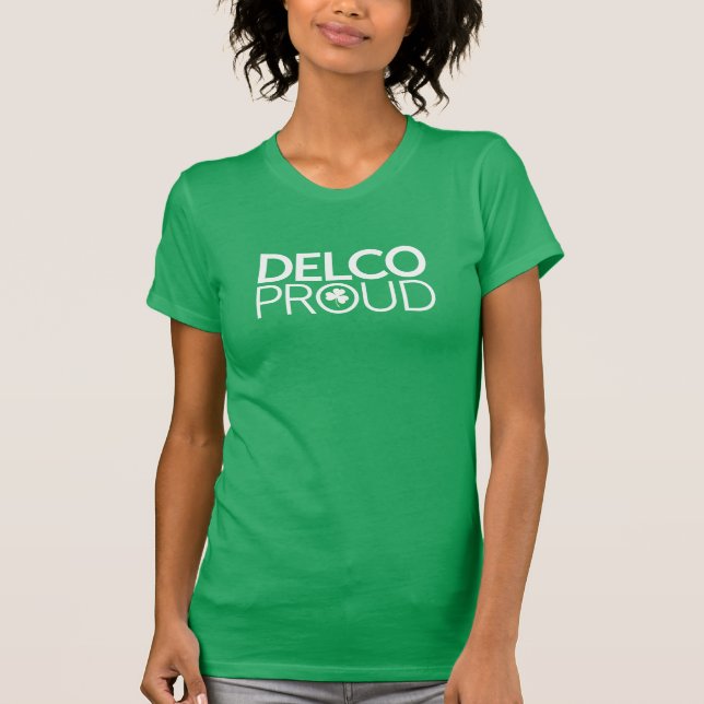 DELCO PROUD-Grönt T Shirt (Framsida)