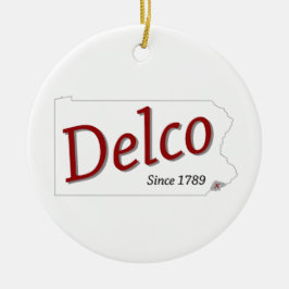 DELCO (R) sedan 1789 Julgransprydnad Keramik