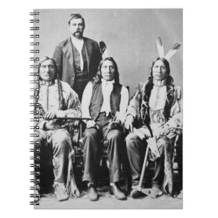 Delegationen av Sioux chefer, ledde vid det röda Anteckningsbok Med Spiral