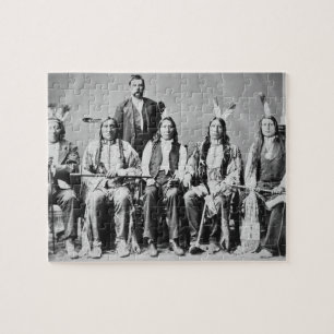 Delegationen av Sioux chefer, ledde vid det röda Pussel