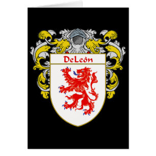 DeLeon vapensköld Hälsningskort