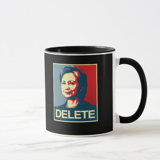 DELETE - Anti-Hillary Poster - Anti-Hillary -.pn Mugg (Höger)