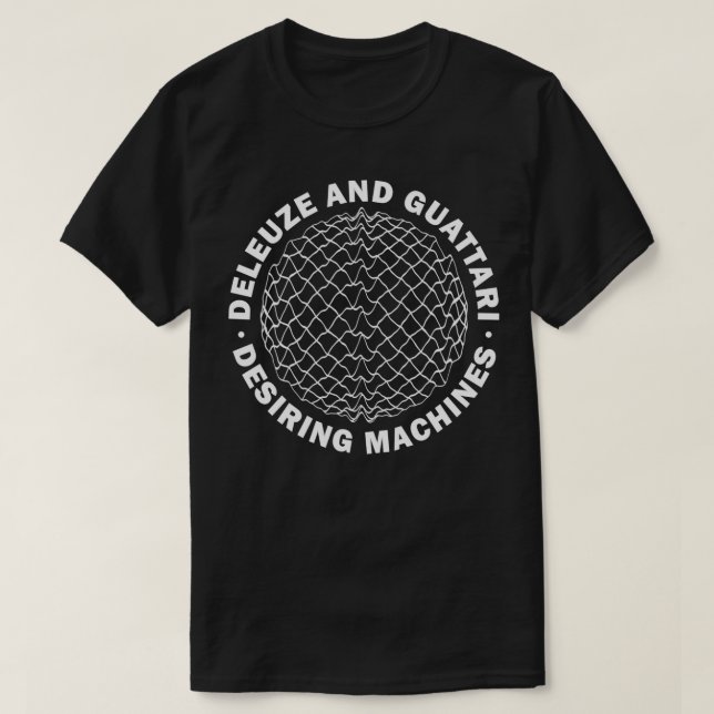Deleuze och Guattari T Shirt (Design framsida)