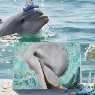 Delfin 10-årsfirande kort
