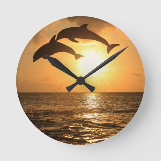 Delfin 3 rund klocka (Framsida)