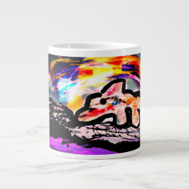 Delfin ädelsten jumbo mugg