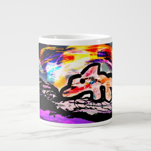 Delfin ädelsten jumbo mugg (Framsidan)