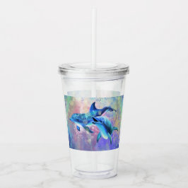 Delfin Akryl Tumbler Take Away Mugg