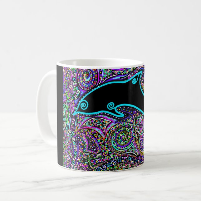 Delfin Art Design Kaffemugg (Framsida vänster)