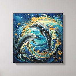 Delfin Art Print Canvastryck