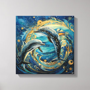 Delfin Art Print Canvastryck