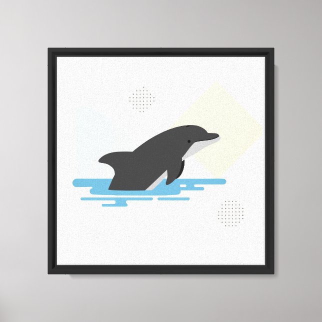 Delfin Canvastryck (Framsida)
