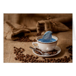 Delfin Coffee Beans  Hälsningskort