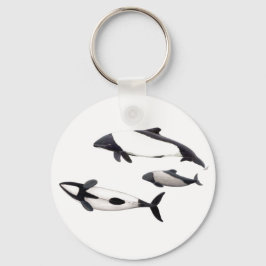 Delfín de Commerson Nyckelring