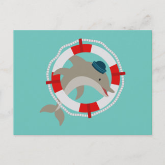 Delfin Delphin Dolphin Vykort