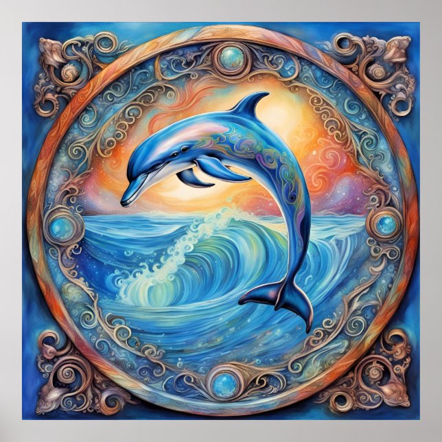 Delfin fantasi poster (Framsidan)