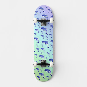 Delfin, fisk, natur, vatten, design, vacker mini skateboard bräda 18,5 cm