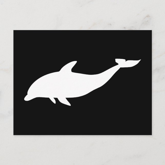 Delfin Form Vykort (Framsida)