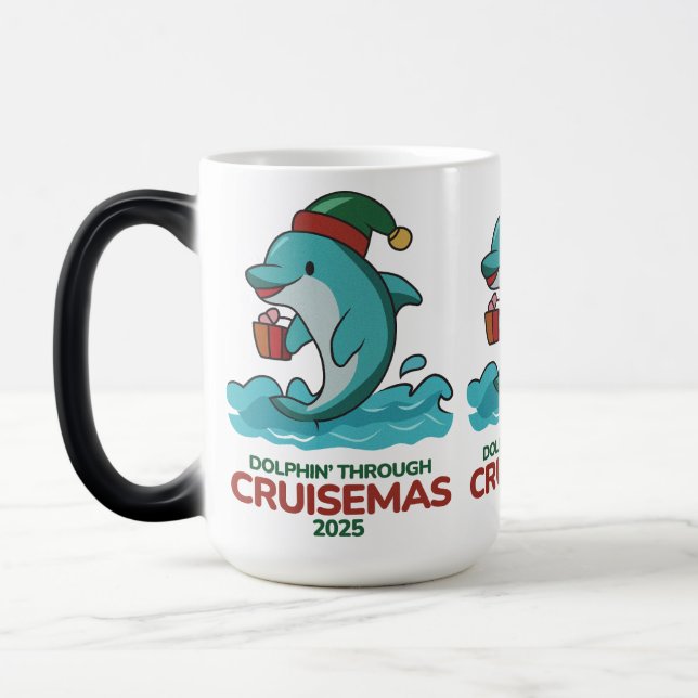 Delfin genom Cruisemas 2025 Magisk Mugg (Vänster)