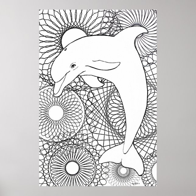 Delfin Glädje Poster (Framsidan)