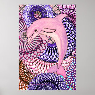 Delfin Glädje Poster