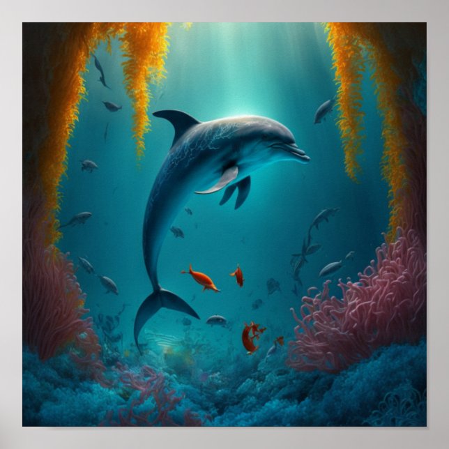 Delfin I Ocean Poster (Framsidan)