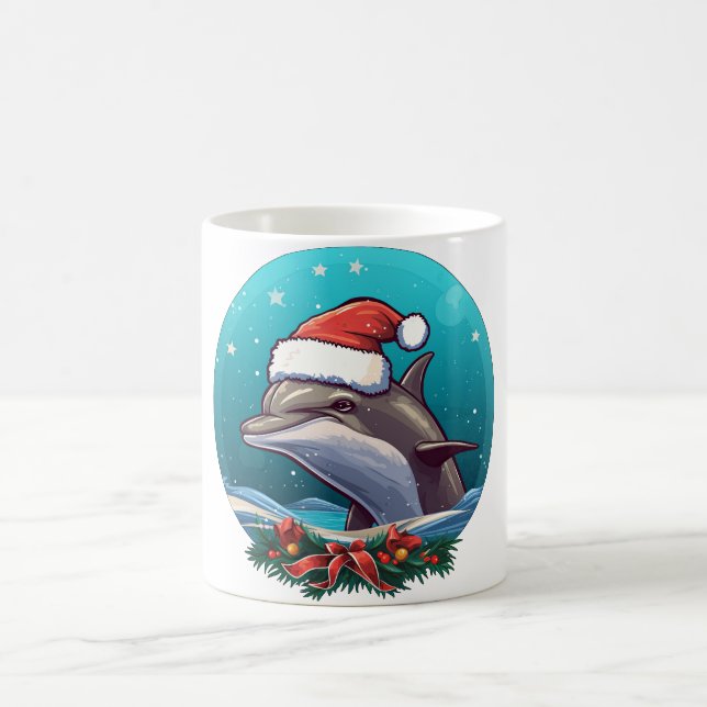 Delfin jul kaffemugg (Center)