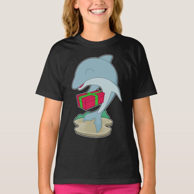 Delfin julpaket t shirt (Framsida)