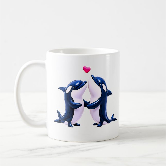 Delfin Kaffemugg (Vänster)