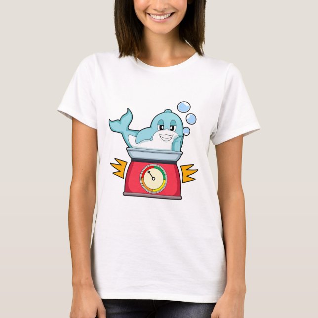 Delfin Kök Våg T Shirt (Framsida)