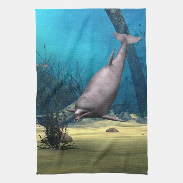 Delfin Kökshandduk (Vertikal)