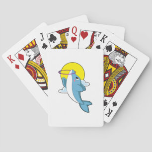 Delfin med Fitness däck Casinokort