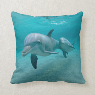Delfin med kalv kudde