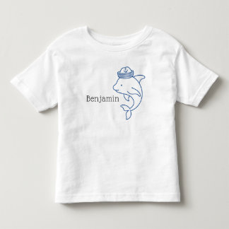 Delfin med sjömannamössa, personlig t shirt
