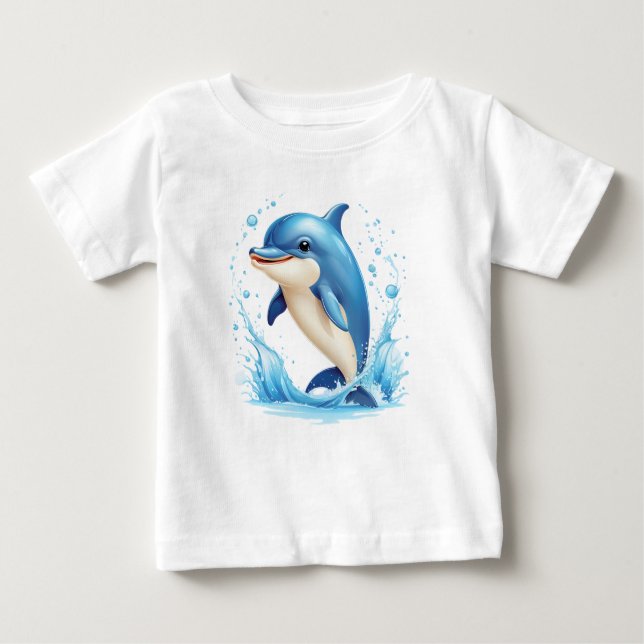 Delfin, naturen, vatten bilder t shirt (Framsida)