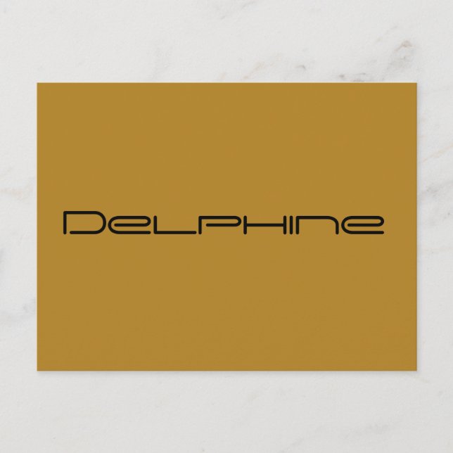 Delfin,Orphan Black chraracter,geometriskt teckens Vykort (Framsida)