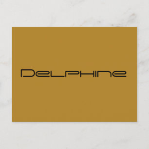 Delfin,Orphan Black chraracter,geometriskt teckens Vykort