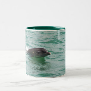 Delfin på muggen Två-Tonad mugg