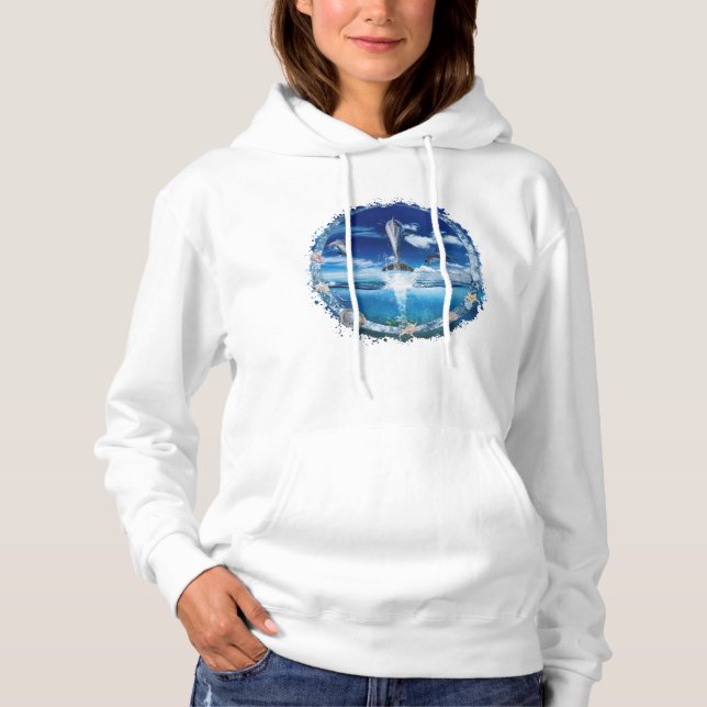 Delfin Pod Cast Party T Shirt (Framsida)