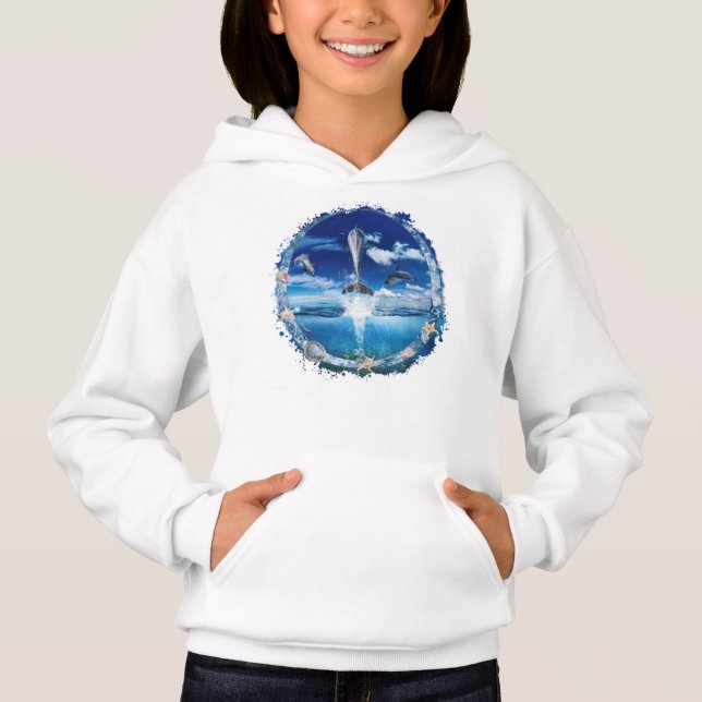 Delfin Pod Cast Party T Shirt (Framsida)