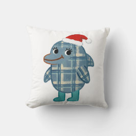 Delfin Santa Tartan Kuddinkast Kudde