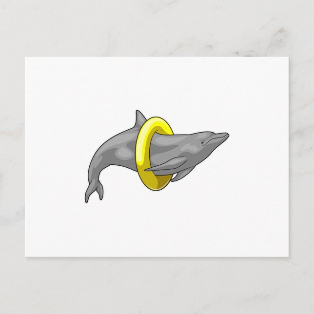 Delfin Simar Livbåt Vykort (Framsida)