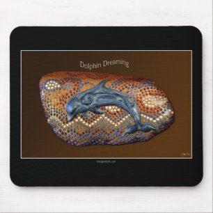 DELFIN som DRÖMM marin- däggdjurs- MousePad Musmatta