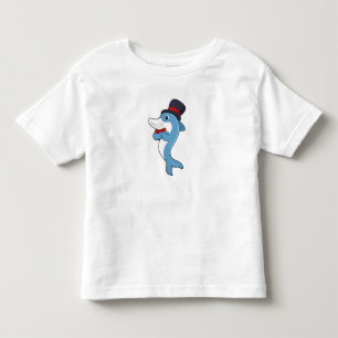 Delfin som gentleman med hatt t shirt