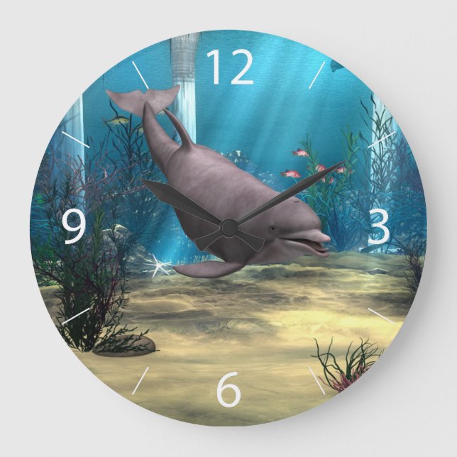 Delfin Stor Klocka (Framsida)
