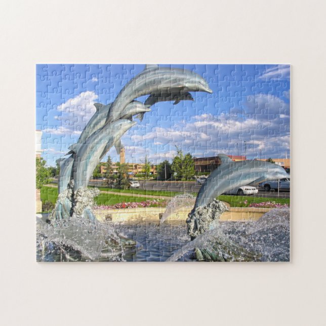 Delfin Vattenstaty Denver. Pussel (Horisontell)